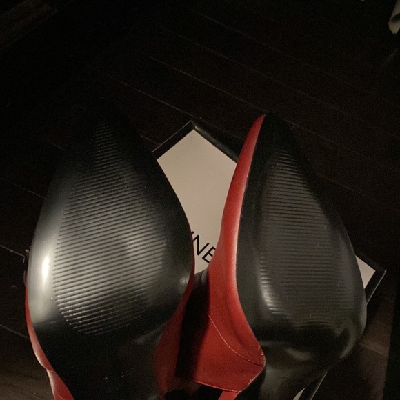 NWB Cherry Red Booties w/ High Heel by Nine West - Picture 2 of 10